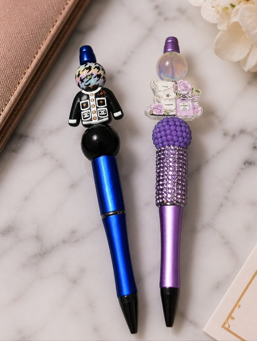 Handcrafted Beaded Pens x2